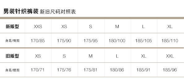 Gap官網新舊尺碼對照表