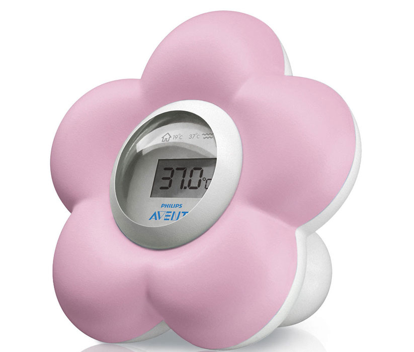 Avent 新安怡 嬰兒沐浴電子溫度計 粉紅色（測量臥室和沐浴水的溫度）