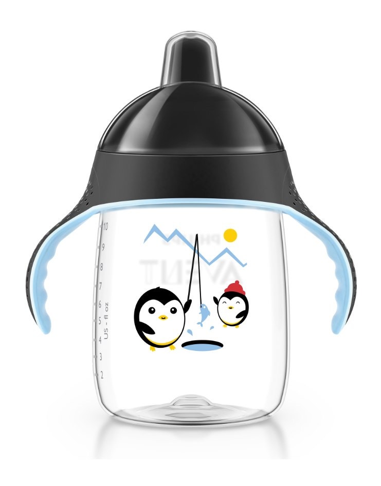 Avent 新安怡 嬰兒無(wú)滴漏學(xué)飲水杯（黑色）340ml