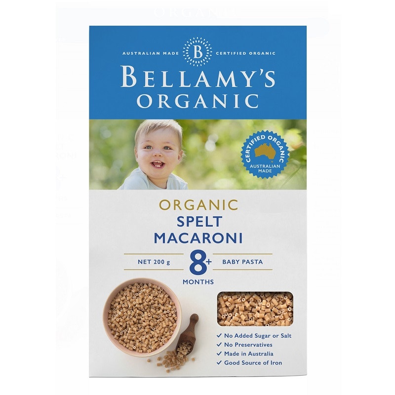 Bellamys 貝拉米 有機嬰蔬菜通心粉 寶寶輔食 8個月以上 200g