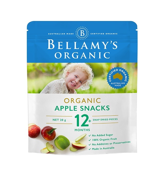 Bellamy's 貝拉米 有機蘋果干水果干 寶寶零食 1歲以上 20g