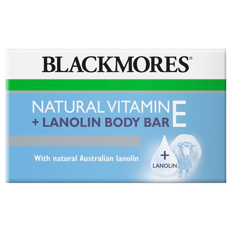 Blackmores 澳佳寶 天然維生素E+羊毛脂潔面沐浴護膚皂 100g