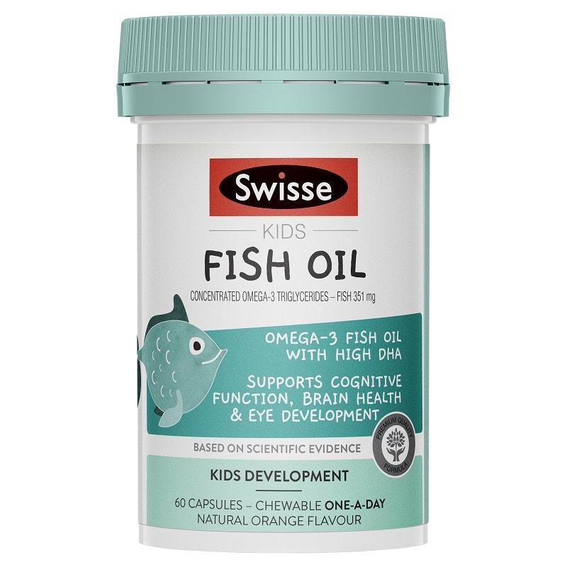 Swisse Kids 兒童天然魚油營養膠囊 60粒
