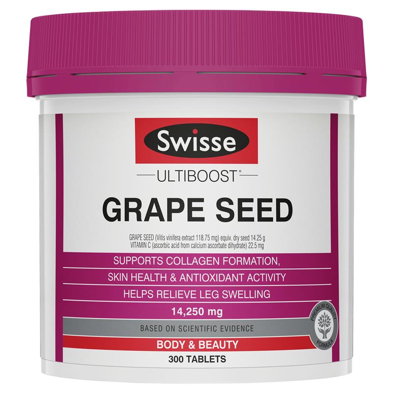 Swisse 澳洲葡萄籽精華 300粒（天然抗氧化）