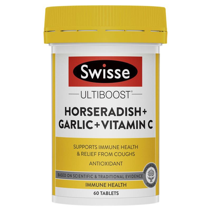 Swisse 高強度辣根大蒜維生素C 60片