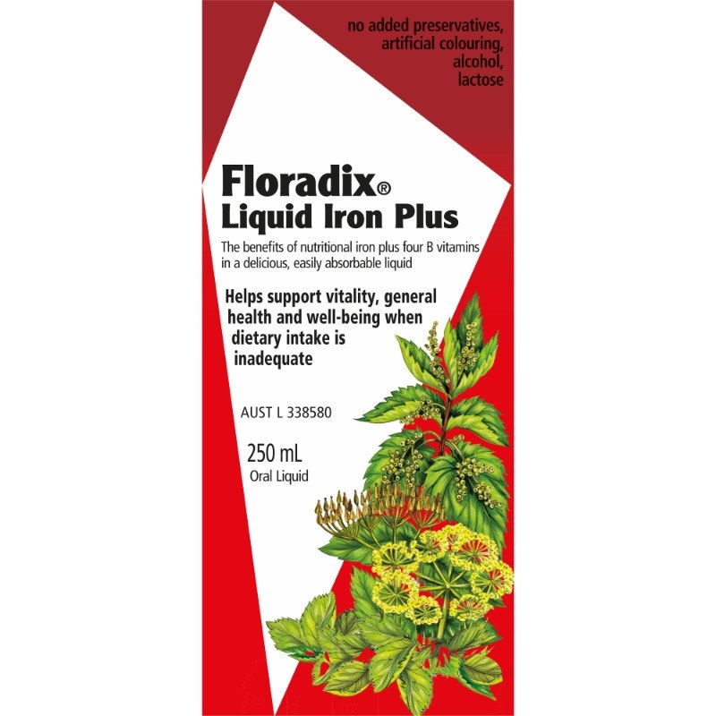 Floradix 草本萃取鐵元素液 250ml（補(bǔ)充鐵 和多種維生素 礦物質(zhì)）