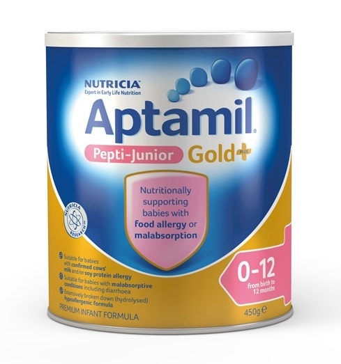 Aptamil 澳洲愛他美 金裝嬰幼兒Pepti配方奶粉（0-12個月）450g  深度水解 對牛奶或大豆蛋白過敏及吸收不良的嬰幼兒適用