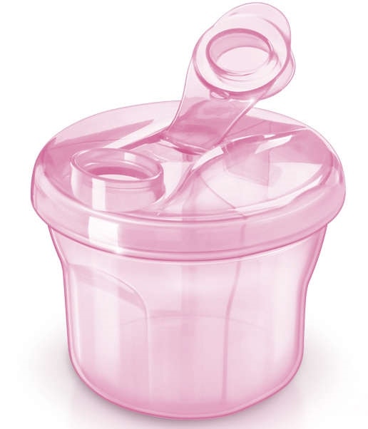 Avent 新安怡 奶粉分裝盒 便攜式奶粉格 粉色