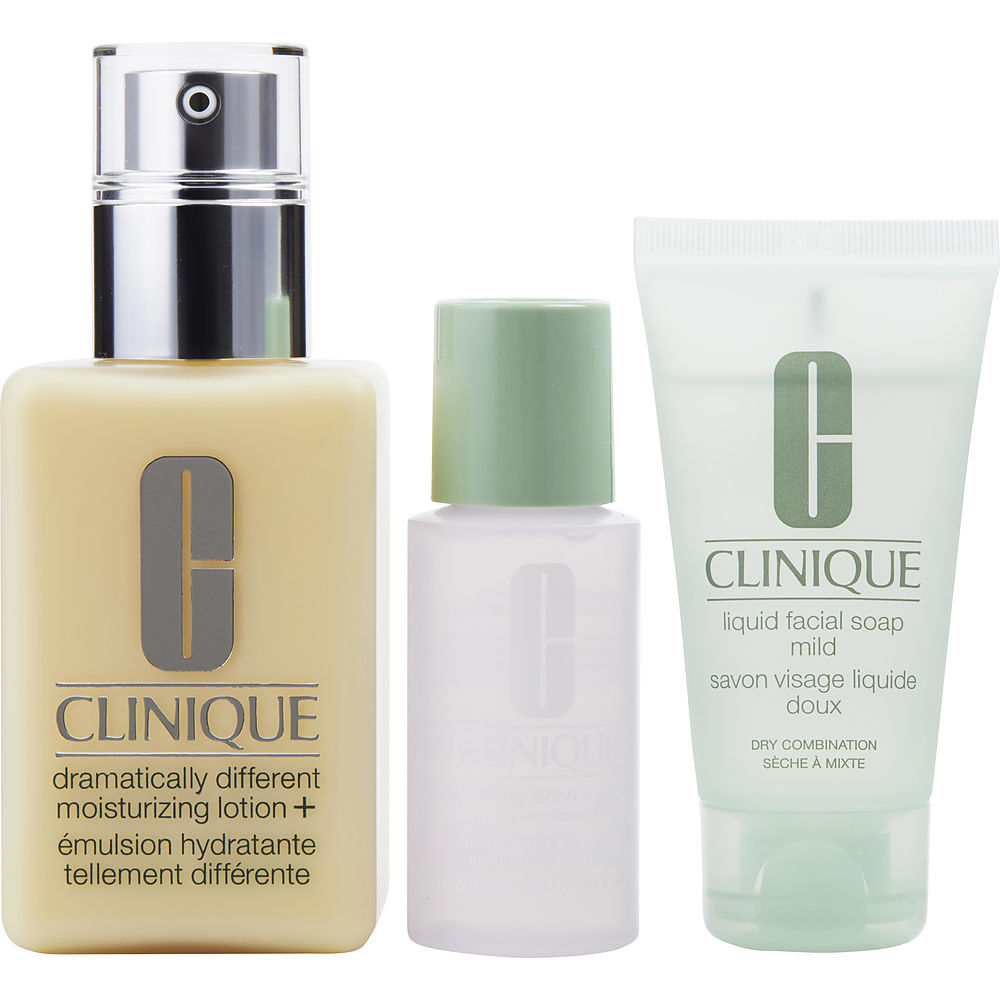 CLINIQUE 倩碧 日常清潔護(hù)理套裝（黃油帶按壓泵125ml+溫和液體潔面皂30ml+2號(hào)潔膚水30ml） 1套