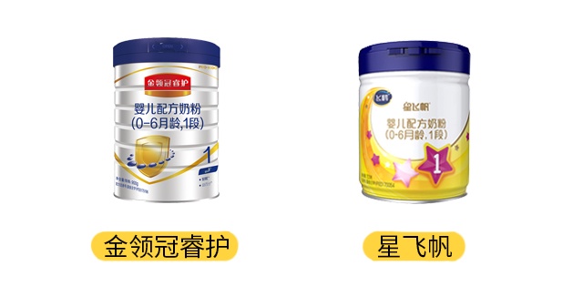 飛鶴星飛帆和伊利睿護(hù)產(chǎn)品圖