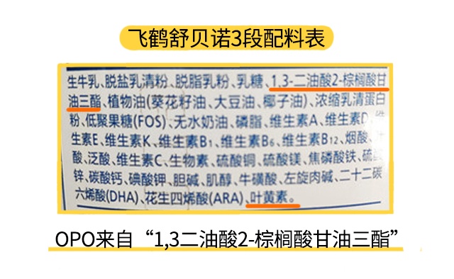 飛鶴舒貝諾1段配料表