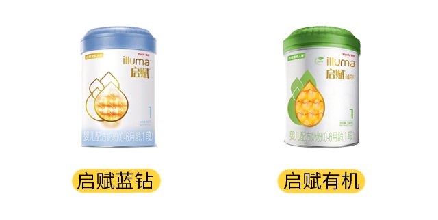 惠氏啟賦藍鉆和啟賦有機產(chǎn)品圖