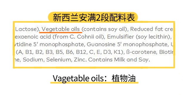 新西蘭安滿1段配料表
