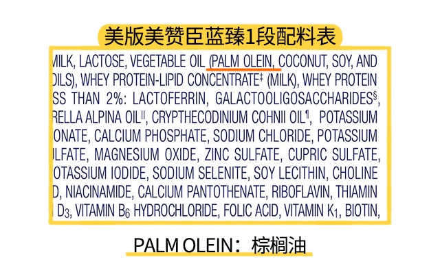 美版美贊臣藍(lán)臻1段配料表