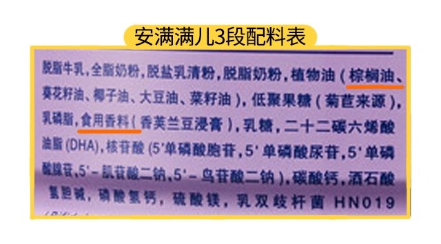 安滿(mǎn)滿(mǎn)兒3段配料表