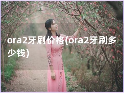ora2牙刷價格(ora2牙刷多少錢)