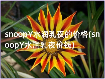 snoopY水潤乳夜的價格(snoopY水潤乳夜價錢)