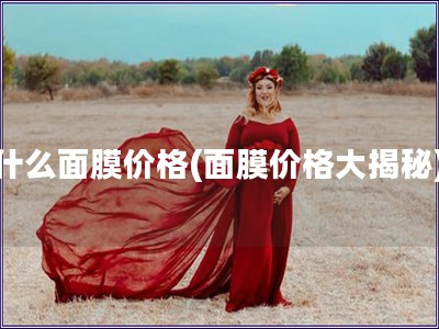 什么面膜價格(面膜價格大揭秘)