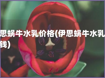 伊思蝸牛水乳價格(伊思蝸牛水乳多少錢)