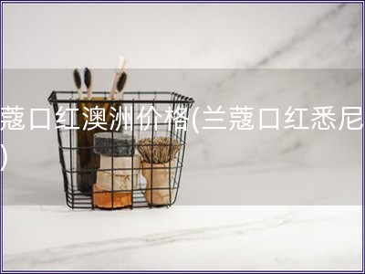 蘭蔻口紅澳洲價格(蘭蔻口紅悉尼價錢)