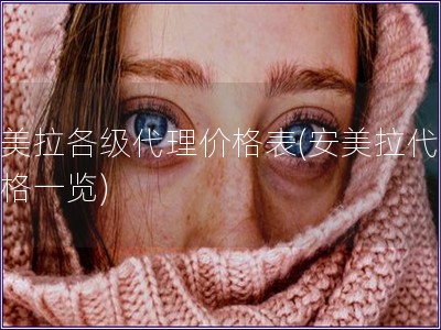 安美拉各級代理價格表(安美拉代理價格一覽)