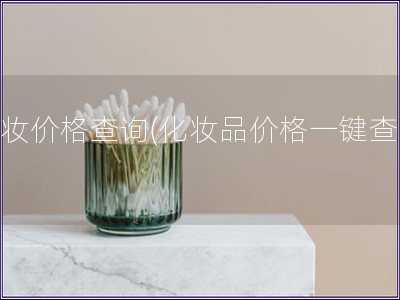 彩妝價格查詢(化妝品價格一鍵查詢)