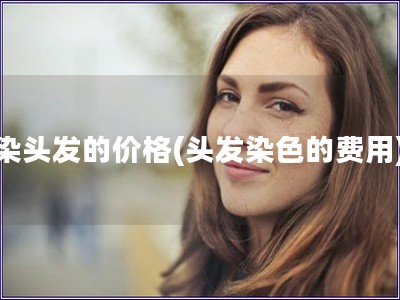 染頭發(fā)的價(jià)格(頭發(fā)染色的費(fèi)用)