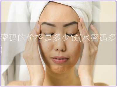 水密碼的價格是多少錢(水密碼多少錢)