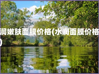 水潤嫩膚面膜價格(水潤面膜價格對比)