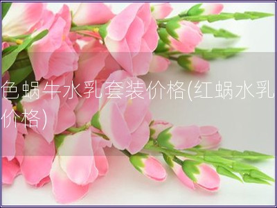 紅色蝸牛水乳套裝價格(紅蝸水乳套裝價格)