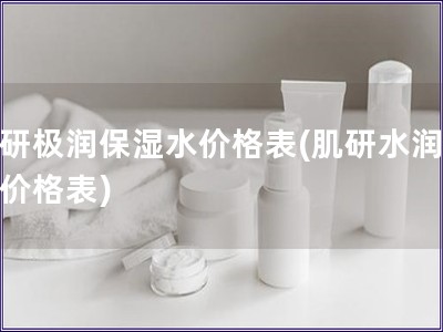 肌研極潤保濕水價格表(肌研水潤保濕價格表)