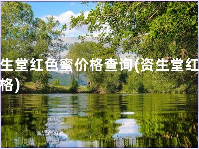 資生堂紅色蜜價格查詢(資生堂紅蜜價格)