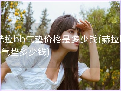 赫拉bb氣墊價格是多少錢(赫拉bb氣墊多少錢)